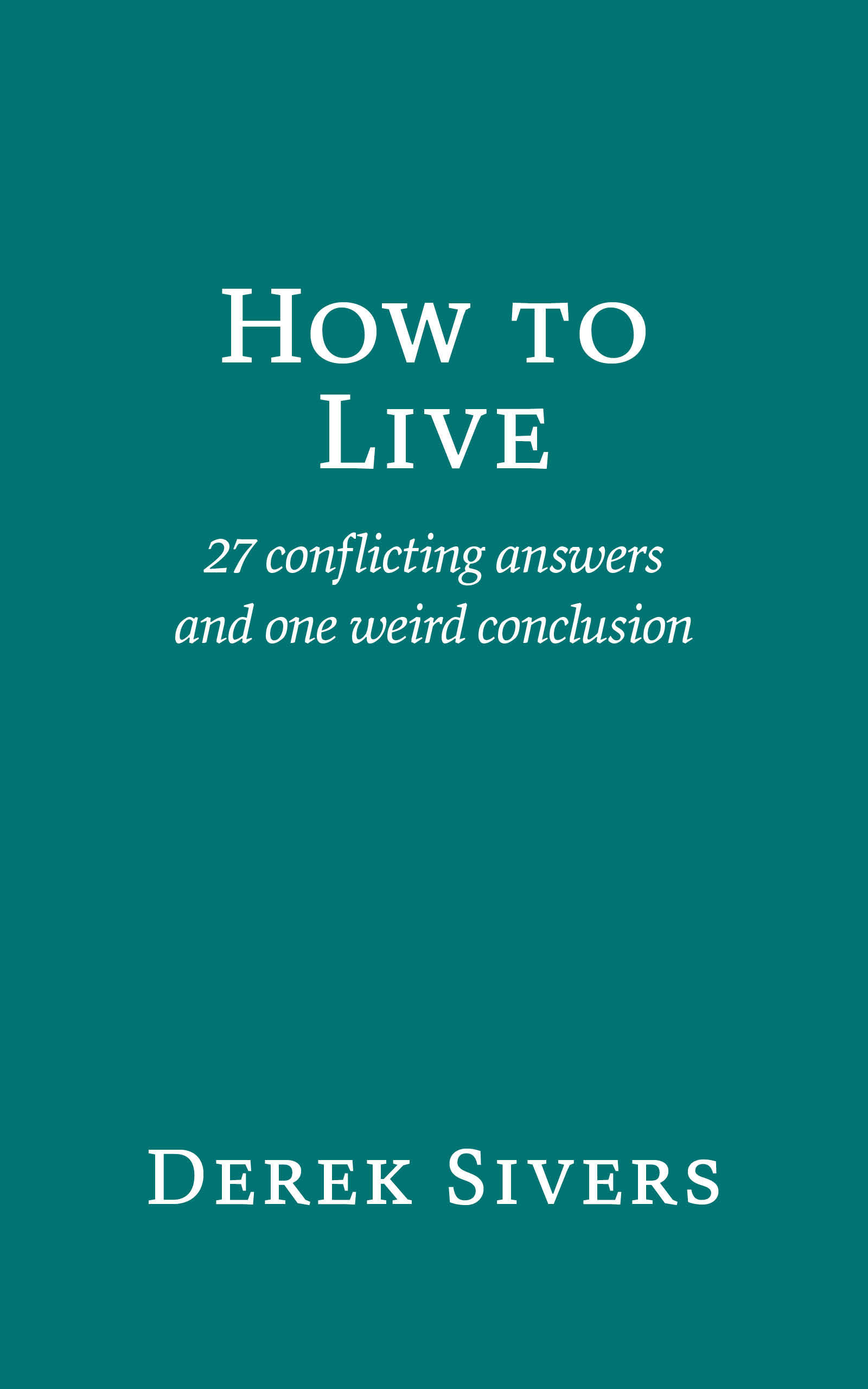 How to Live book cover