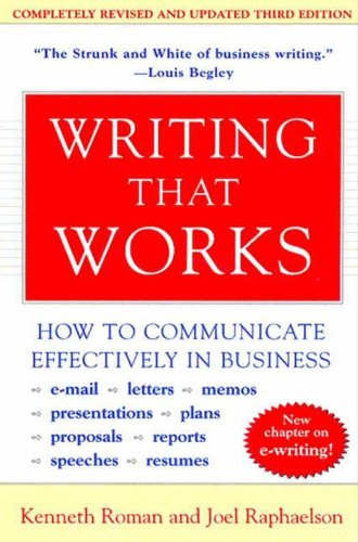 Writing That Works book cover